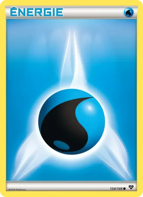 Carte Pokémon Énergie Eau 134/146, extension XY