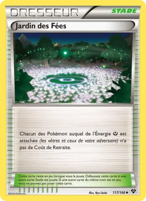 Carte Pokémon Jardin des Fées 117/146, extension XY