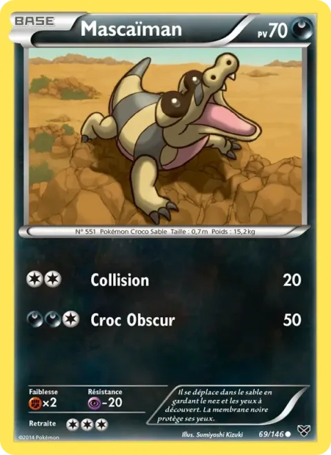 Carte Pokémon Mascaïman 069/146, extension XY