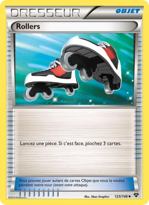Carte Pokémon Rollers 125/146, extension XY