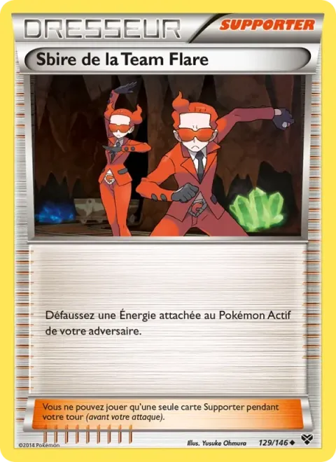 Carte Pokémon Sbire de la Team Flare 129/146, extension XY