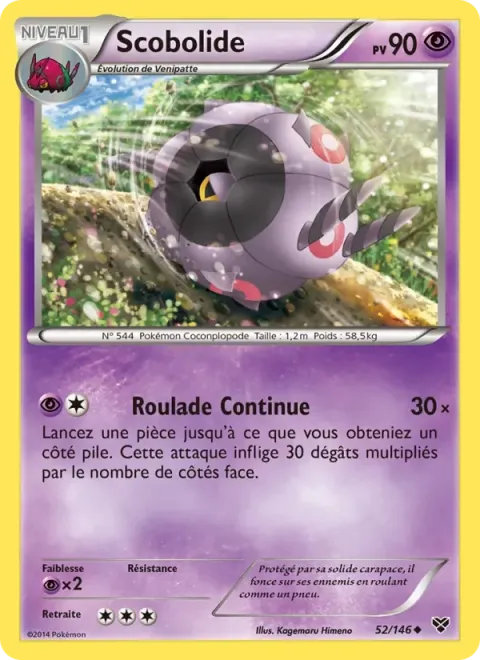 Carte Pokémon Scobolide 052/146, extension XY