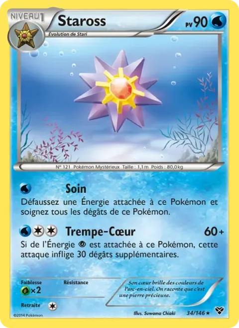 Carte Pokémon Staross 034/146, extension XY