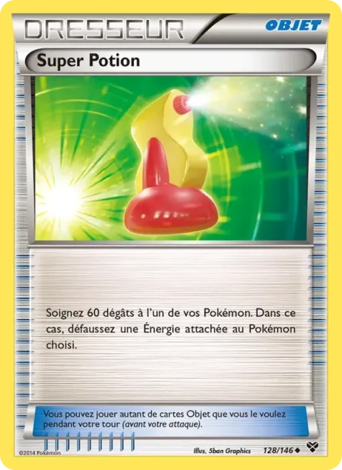 Carte Pokémon Super Potion 128/146, extension XY