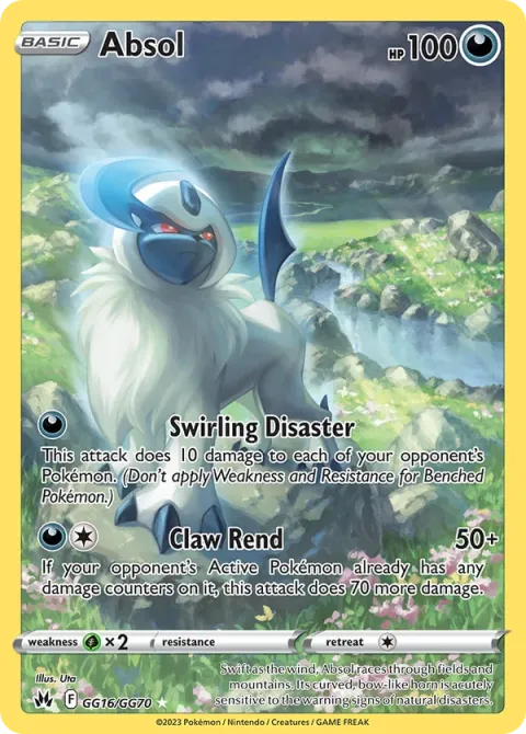 Carte Pokémon Absol GG16/GG70, extension Zénith Suprême