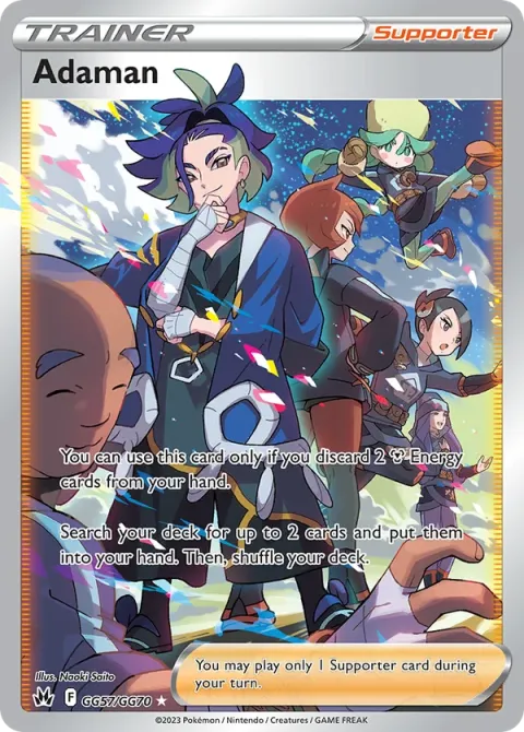 Carte Pokémon Adamantin GG57/GG70, extension Zénith Suprême