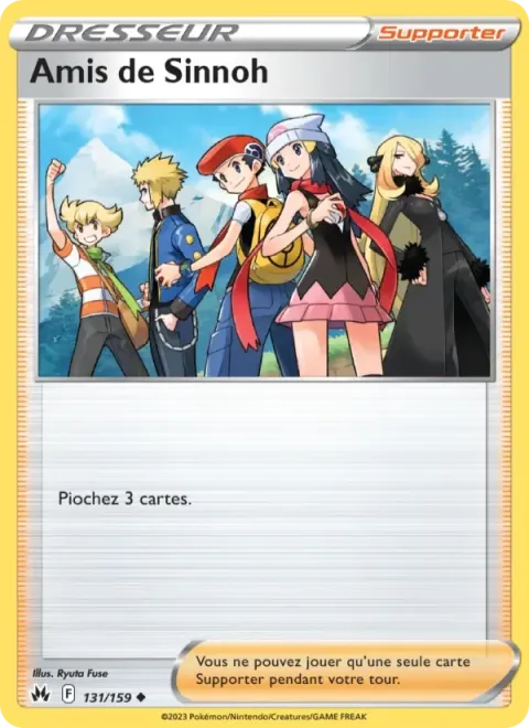 Carte Pokémon Amis de Sinnoh 131/159, extension Zénith Suprême