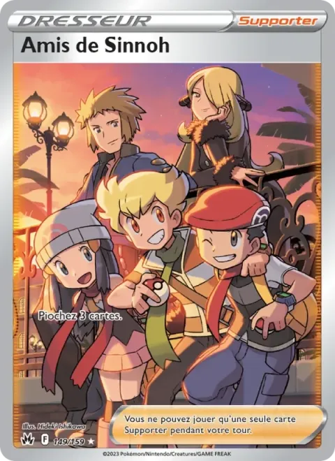 Carte Pokémon Amis de Sinnoh 149/159, extension Zénith Suprême