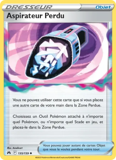Carte Pokémon Aspirateur Perdu 135/159, extension Zénith Suprême