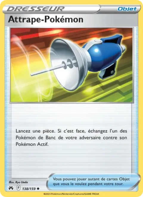 Carte Pokémon Attrape-Pokémon 138/159, extension Zénith Suprême