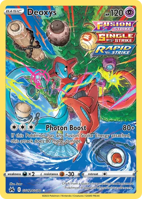 Carte Pokémon Deoxys GG12/GG70, extension Zénith Suprême
