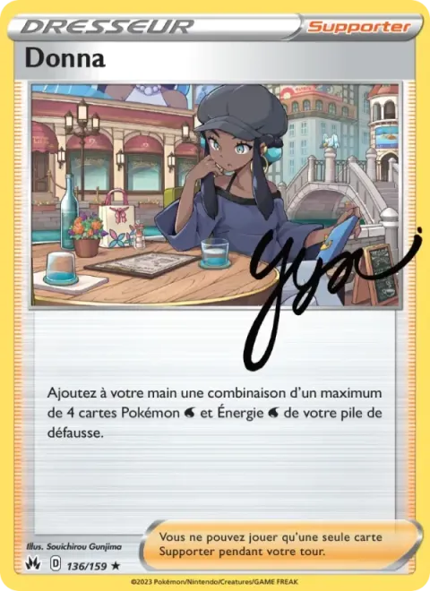 Carte Pokémon Donna 136/159, extension Zénith Suprême