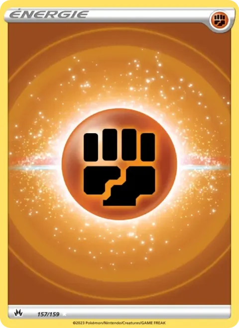 Carte Pokémon Énergie Combat 157/159, extension Zénith Suprême