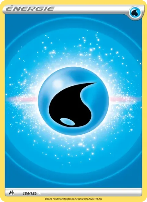 Carte Pokémon Énergie Eau 154/159, extension Zénith Suprême