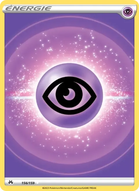 Carte Pokémon Énergie Psy 156/159, extension Zénith Suprême