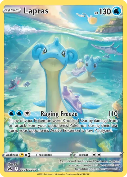 Carte Pokémon Lokhlass GG05/GG70, extension Zénith Suprême