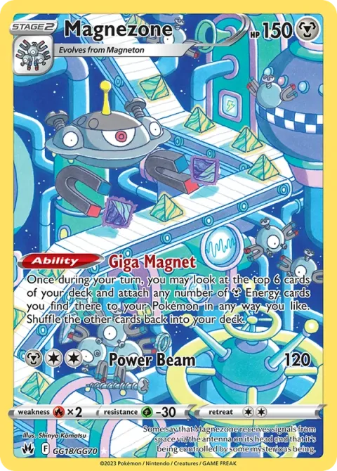 Carte Pokémon Magnézone GG18/GG70, extension Zénith Suprême