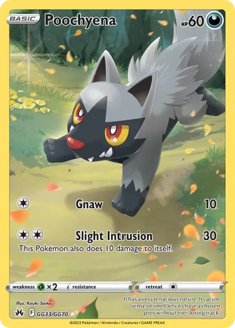 Carte Pokémon Medhyèna GG33/GG70, extension Zénith Suprême