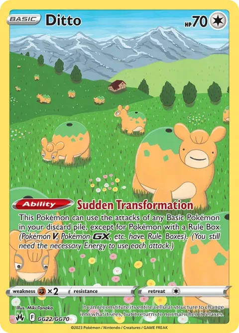 Carte Pokémon Métamorph GG22/GG70, extension Zénith Suprême