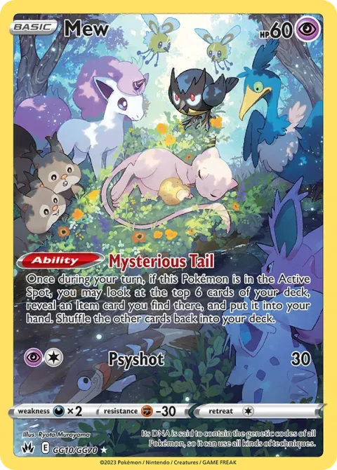 Carte Pokémon Mew GG10/GG70, extension Zénith Suprême