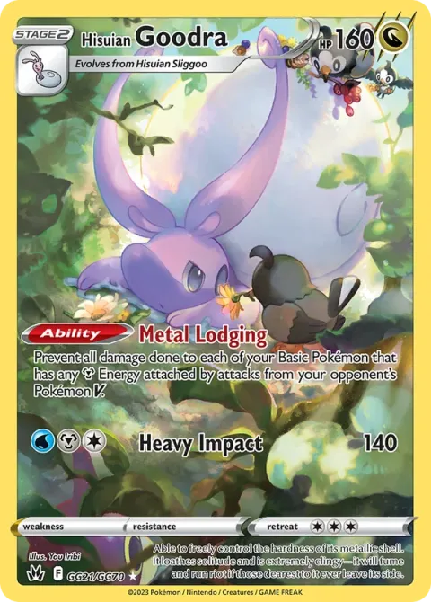 Carte Pokémon Muplodocus de Hisui GG21/GG70, extension Zénith Suprême