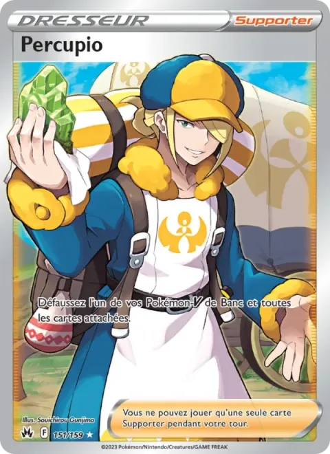 Carte Pokémon Percupio 151/159, extension Zénith Suprême