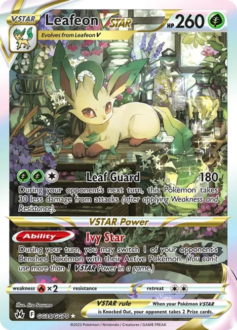 Carte Pokémon Phyllali VSTAR GG35/GG70, extension Zénith Suprême