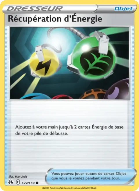 Carte Pokémon Récupération d’Énergie 127/159, extension Zénith Suprême