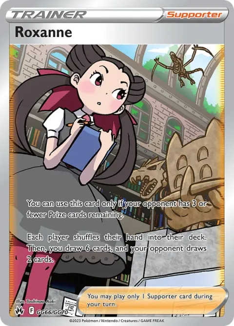 Carte Pokémon Roxanne GG66/GG70, extension Zénith Suprême
