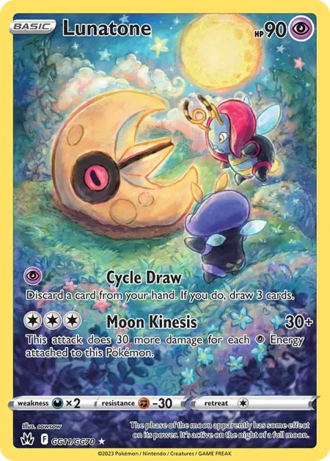 Carte Pokémon Séléroc GG11/GG70, extension Zénith Suprême